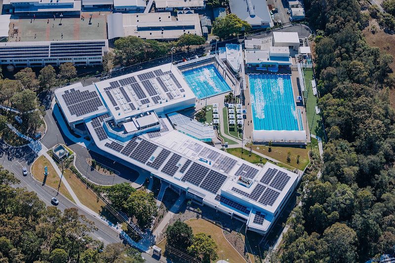 Aerial view of Palm Beach Aquatic Centre, home of the Rise Rehab Group Palm Beach clinic